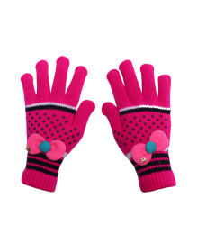 Acrylic Gloves Design ladies pink color